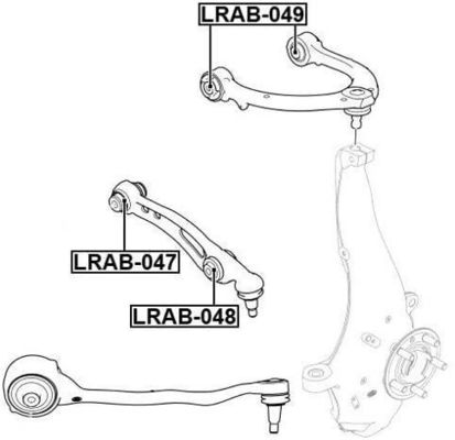 kopen LRAB049 Onderdelen van de ophanging Beheersarm Bushing online manufacture